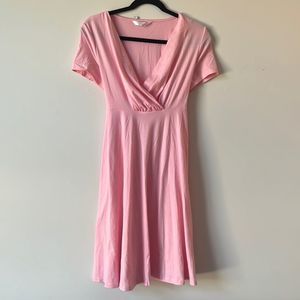 Pink maternity dress
